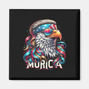 Imán 4 De Julio Patriótico Funny Eagle 4 De Julio Usa M