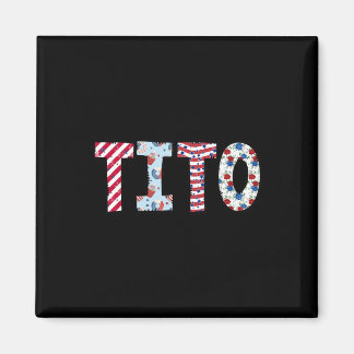 Imán 4 de julio Patriótico Tito Día de la Independencia
