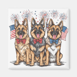 Imán 4 De Julio Perros Pastores Alemanes