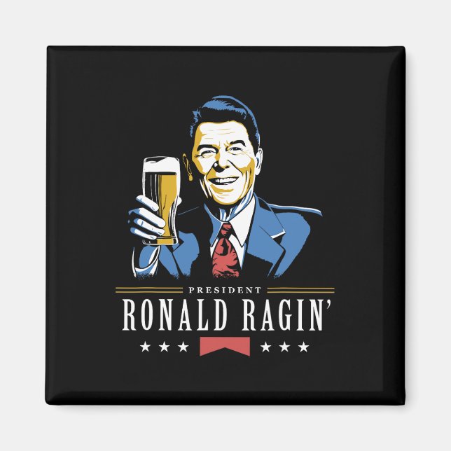 Imán 4 De Julio Ronald Ragin Graciosa Cerveza (Frente)