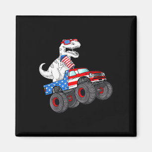 Imán 4 De Julio T Rex Dino Trex Dinosaurio Monstruo