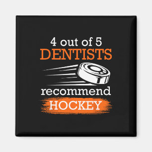 Imán 4 de los 5 dentistas recomiendan el hockey sobre h