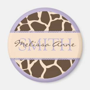 Imán 4 del servicio del chica del safari