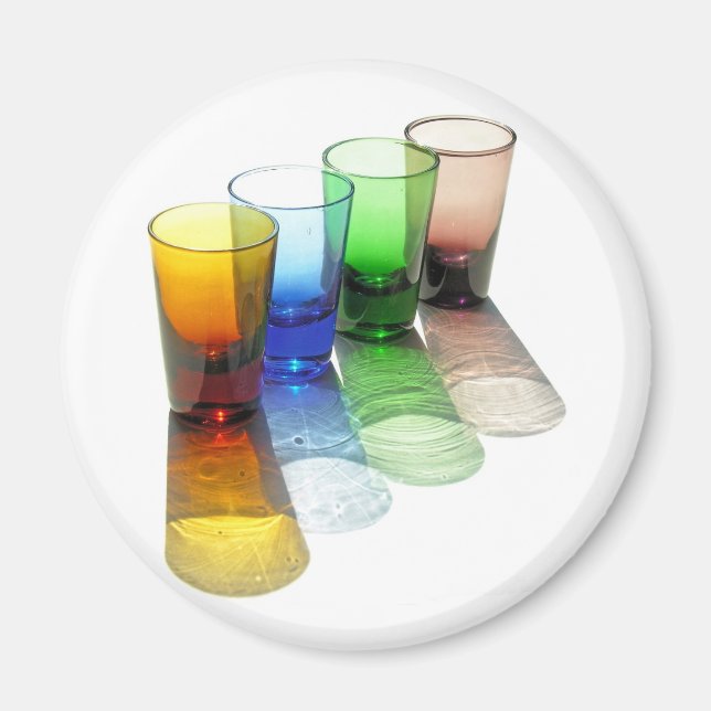 Imán 4 Gafas de cóctel de color - Estilo 6 (Frente)