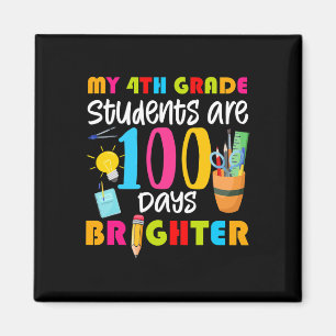 Imán 4° Grado Los Estudiantes Son 100 Días Más Brillant