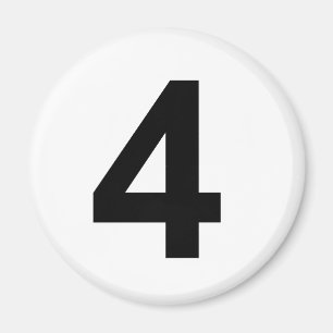 Imán 4 - número cuatro