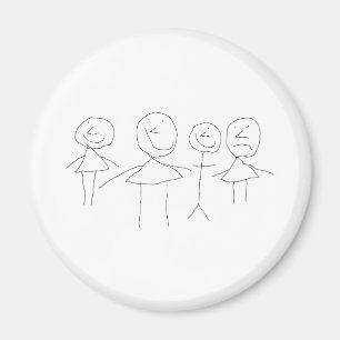 Imán 4 Números de palo