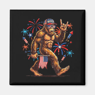 Imán 4th of july patriotic american bigfoot sasquatch