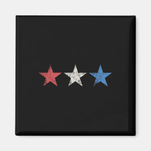 Imán 4th Red White Blue Stars Cute Usa Patriotic Americ