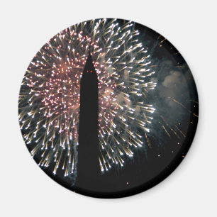 Imán 4to del monumento de Washington de los fuegos