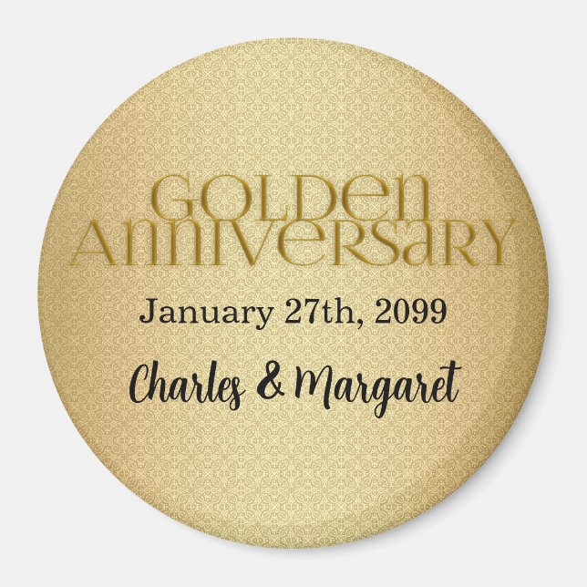 Imán 50º Aniversario de Bodas de Oro (Frente)