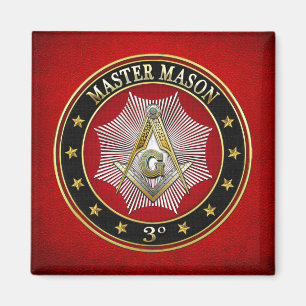 Imán [500] Master Mason - 3er grado Square & Compass