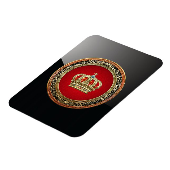 Imán [500] Príncipe-Princesa Corona Rey-Reina [Belg.Gol (Lado Izquierdo)