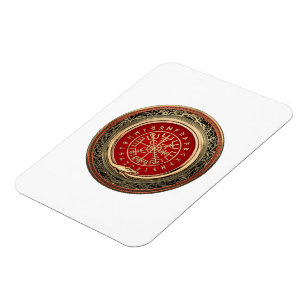 Imán [500] Vegvisir - Viking Gold Magic Runic Compass
