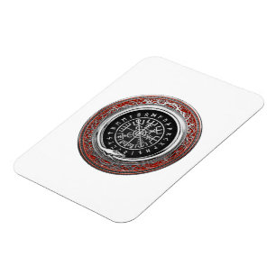 Imán [500] Vegvisir - Viking Silver Magic Runic Compass