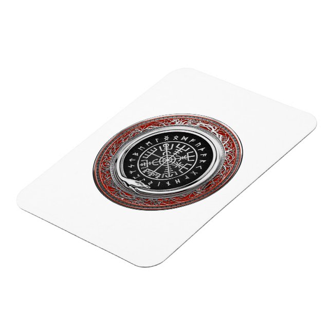 Imán [500] Vegvisir - Viking Silver Magic Runic Compass (Lado Izquierdo)