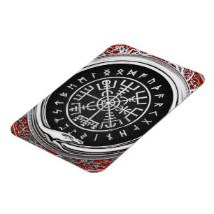 Imán [500] Vegvisir - Viking Silver Magic Runic Compass