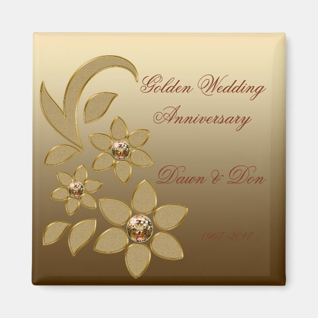 Imán 50.º Aniversario de Oro (Frente)