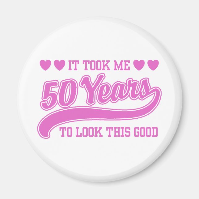 Imán 50.º cumpleaños (Frente)