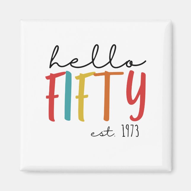 Imán 50.º cumpleaños (Frente)