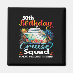 Imán 50.º cumpleaños de vacaciones familiares de amigos