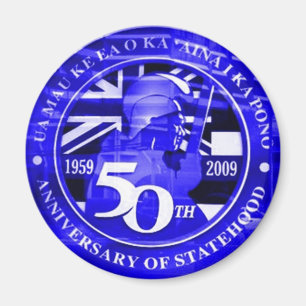 Imán 50.º emblema de la celebración estatal