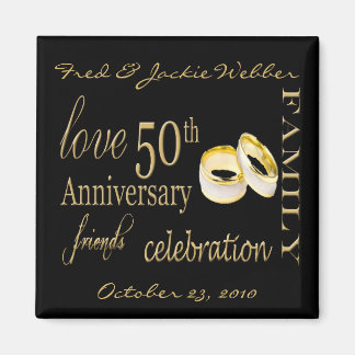 Imán 50 Aniversario de la Favor - Fácil de personalizar