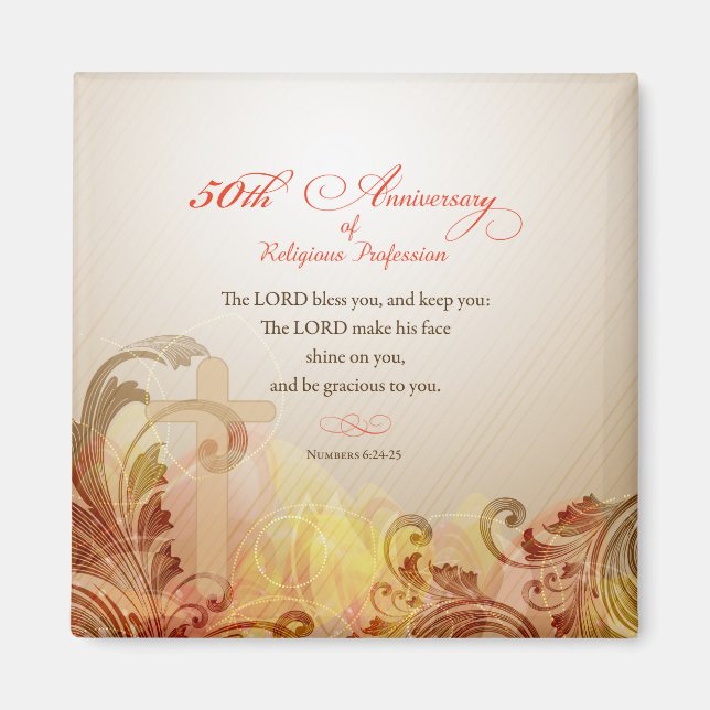 Imán 50° Aniversario de la Profesión Religiosa, Nun (Frente)