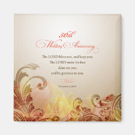 Imán 50° Aniversario del Boda, bendiciones del Señor y 