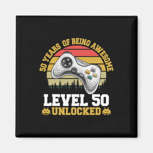 Imán 50 años de cumpleaños impresionante videojugador d