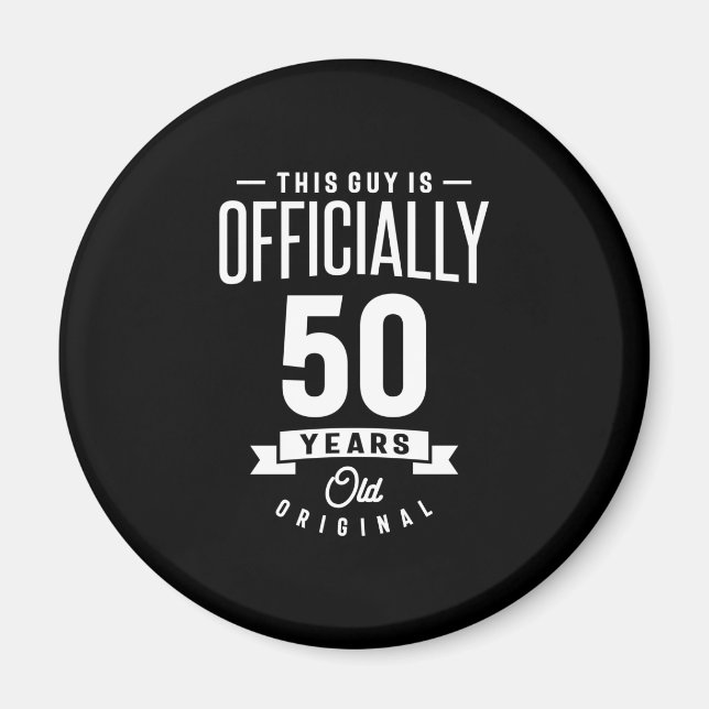 Imán 50 años - regalo divertido de cumpleaños número 50 (Frente)