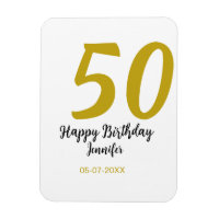 50 cumpleaños añadir nombre fecha año negro planti