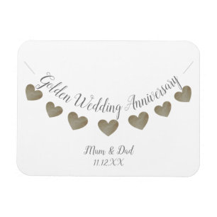 Imán 50.o Mamá y papá del aniversario de boda de oro