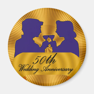 Imán 50.o Regalos del aniversario de boda
