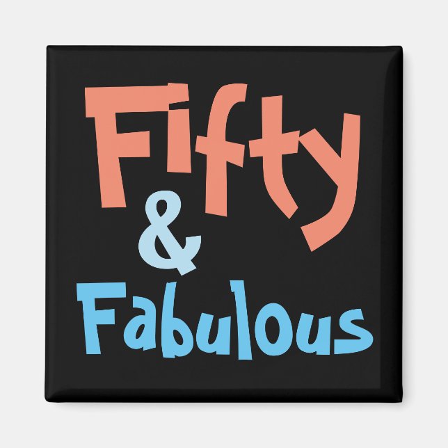 Imán 50 y fabuloso cumpleaños 50 (Frente)