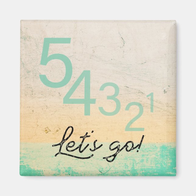 Imán 54321 ¡Vamos! Técnica motivadora moderna Nota (Frente)