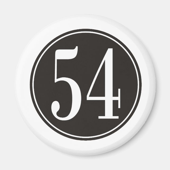 Imán #54 Círculo negro (Frente)