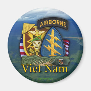 Imán 5.ª boina verde macv sog vietnam vets Magnet