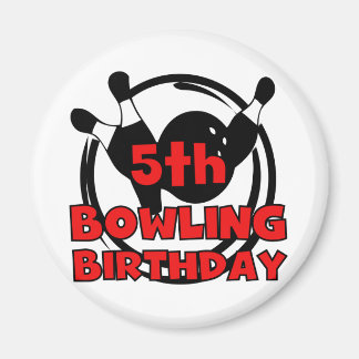 Imán 5.ª bolera camisetas y regalos de cumpleaños
