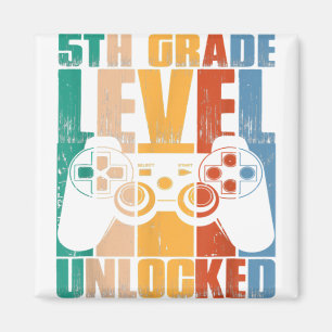 Imán 5.º Grado Desbloqueado De Nuevo A Juego Escolar