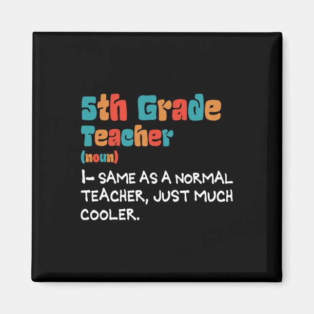 Imán 5.º Grado Enseñanza De Vuelta A La Escuela 5.º Gra (Frente)