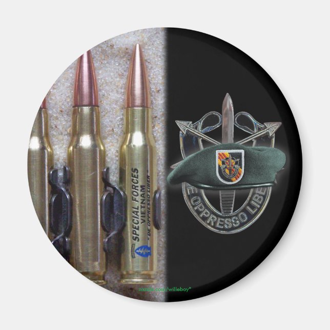 Imán 5.º grupo de fuerzas especiales boinas verdes vets (Frente)