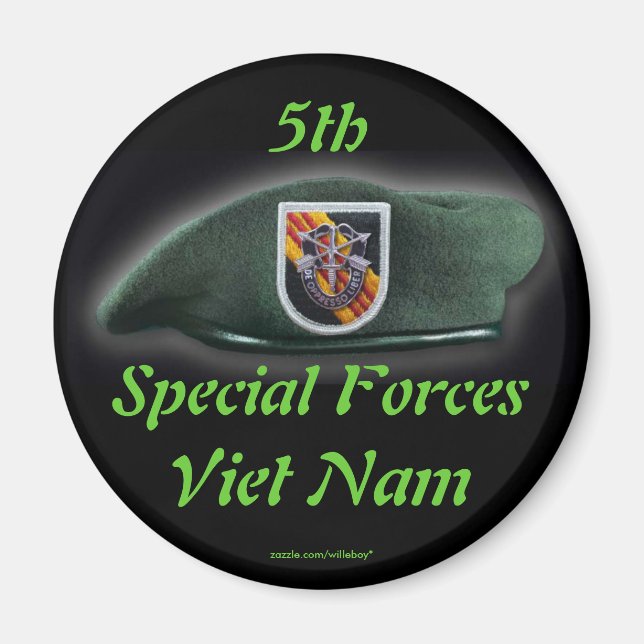 Imán 5.º grupo de fuerzas especiales Green Berets Magne (Frente)