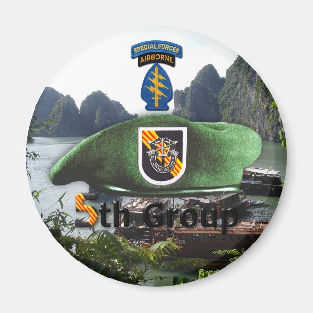 Imán 5.º Grupo de Fuerzas Especiales SF SFG Veterans Ve (Frente)