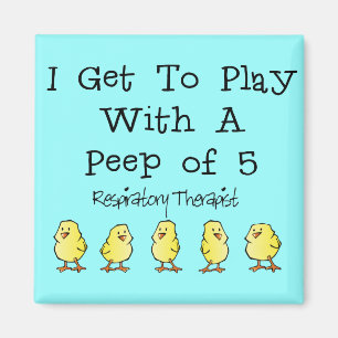 Imán "5 camisetas y regalos divertidos respiratorios