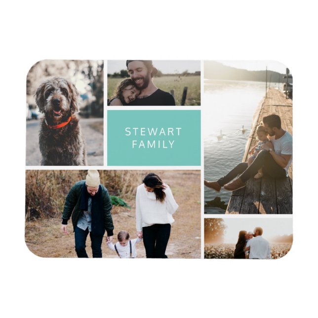 IMÁN 5 COLLAGE DE FOTOS (Horizontal)