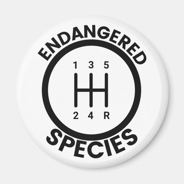 Imán 5 Especies amenazadas de velocidad (Frente)