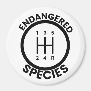 Imán 5 Especies amenazadas de velocidad