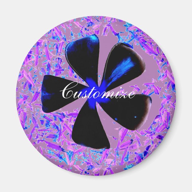 Imán 5 Flor de molinillo petal Thunder_Cove (Frente)