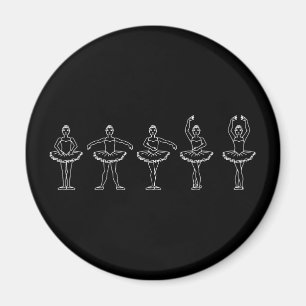 Imán 5 posiciones de ballet